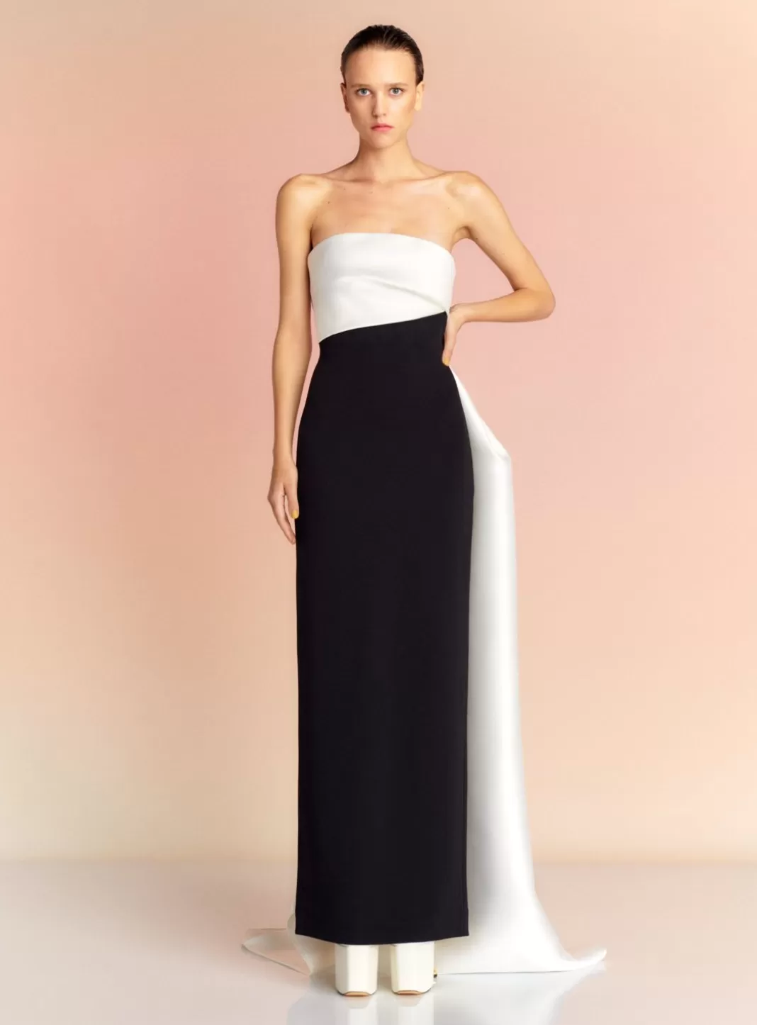 Solace London Dresses^The Kinsley Maxi Dress In Black & Cream