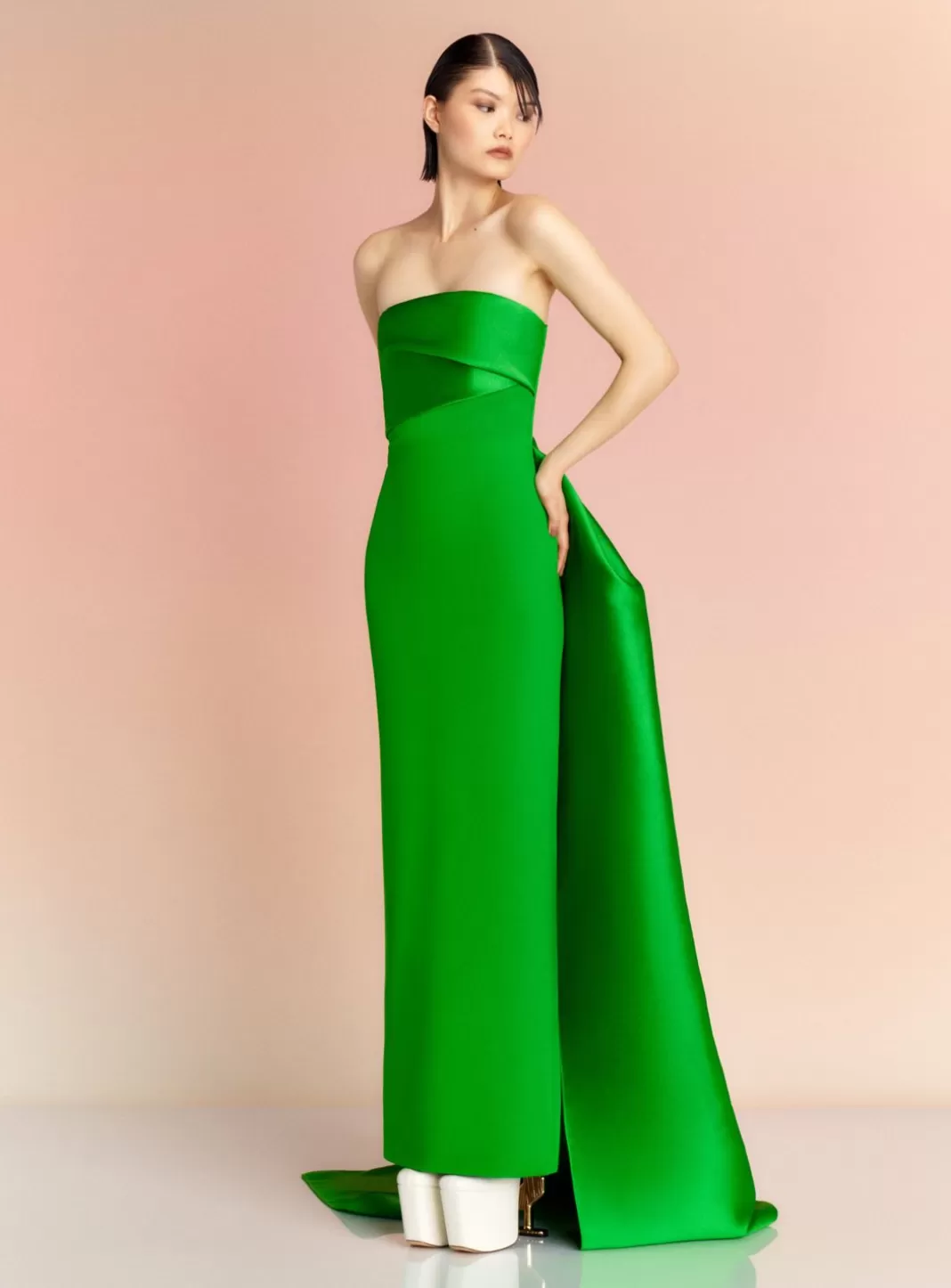 Solace London Dresses^The Kinsley Maxi Dress In Bright Green