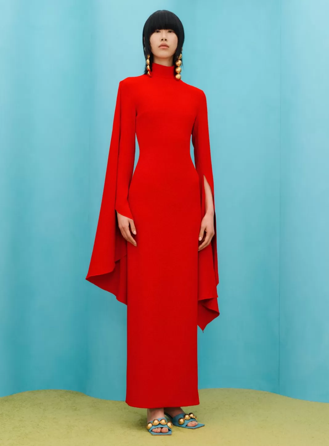 Solace London Dresses^The Layla Maxi Dress In Red