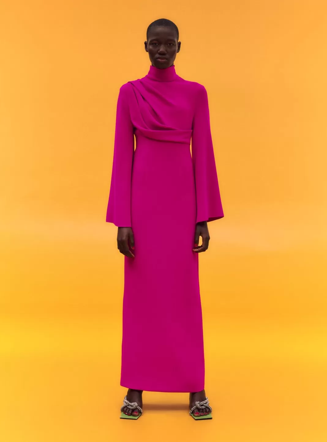 Solace London Dresses^The Lia Maxi Dress In Fuchsia