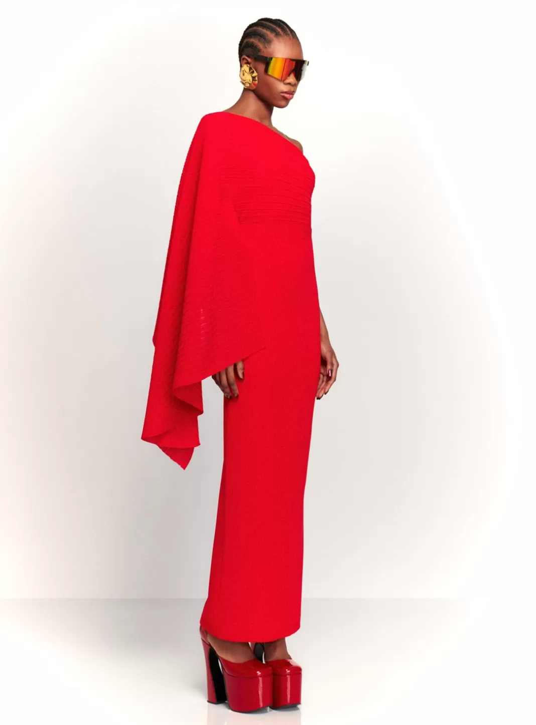 Solace London Dresses^The Lillia Maxi Dress In Red