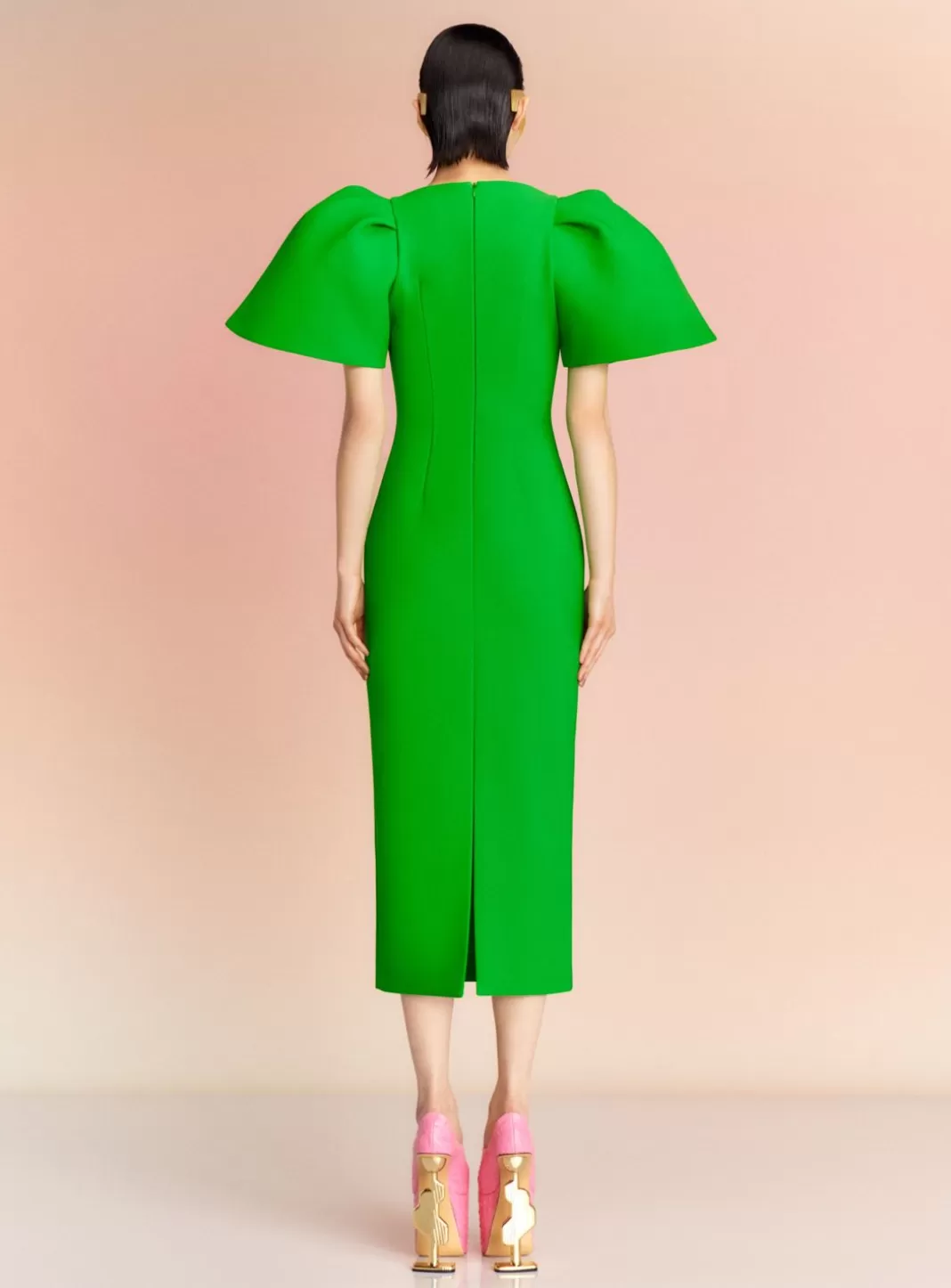 Solace London Dresses^The Lora Midi Dress In Bright Green