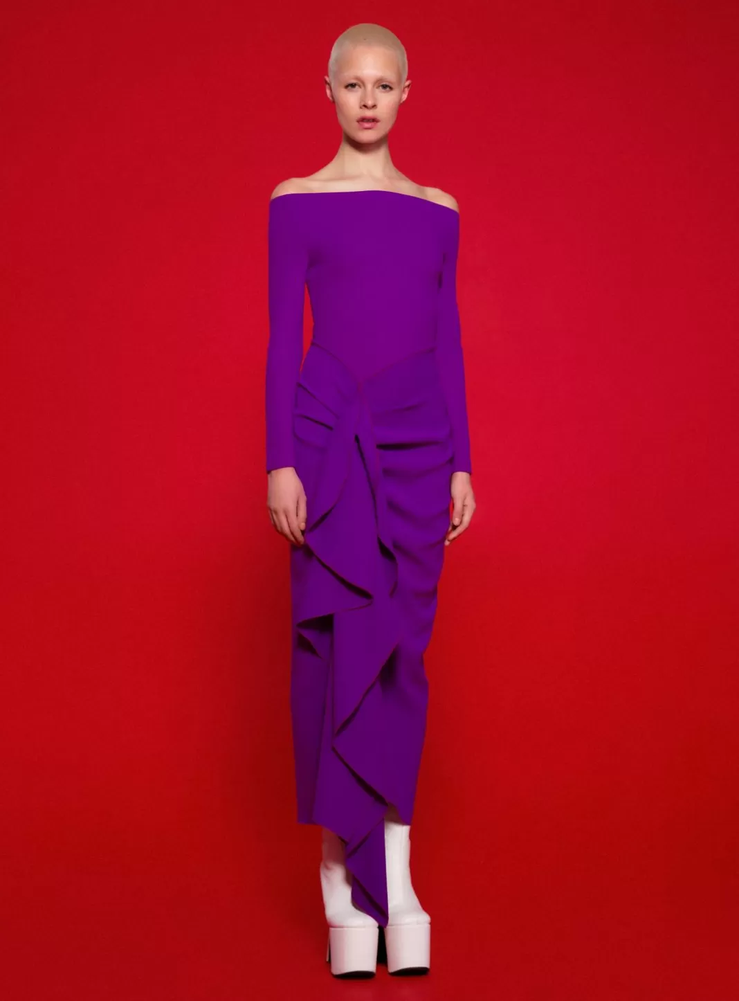 Solace London Dresses^The Lotus Midaxi Dress In Purple