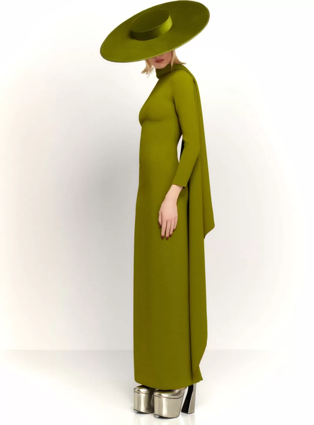 Solace London Dresses^The Luisa Maxi Dress In Sweet Pea Green