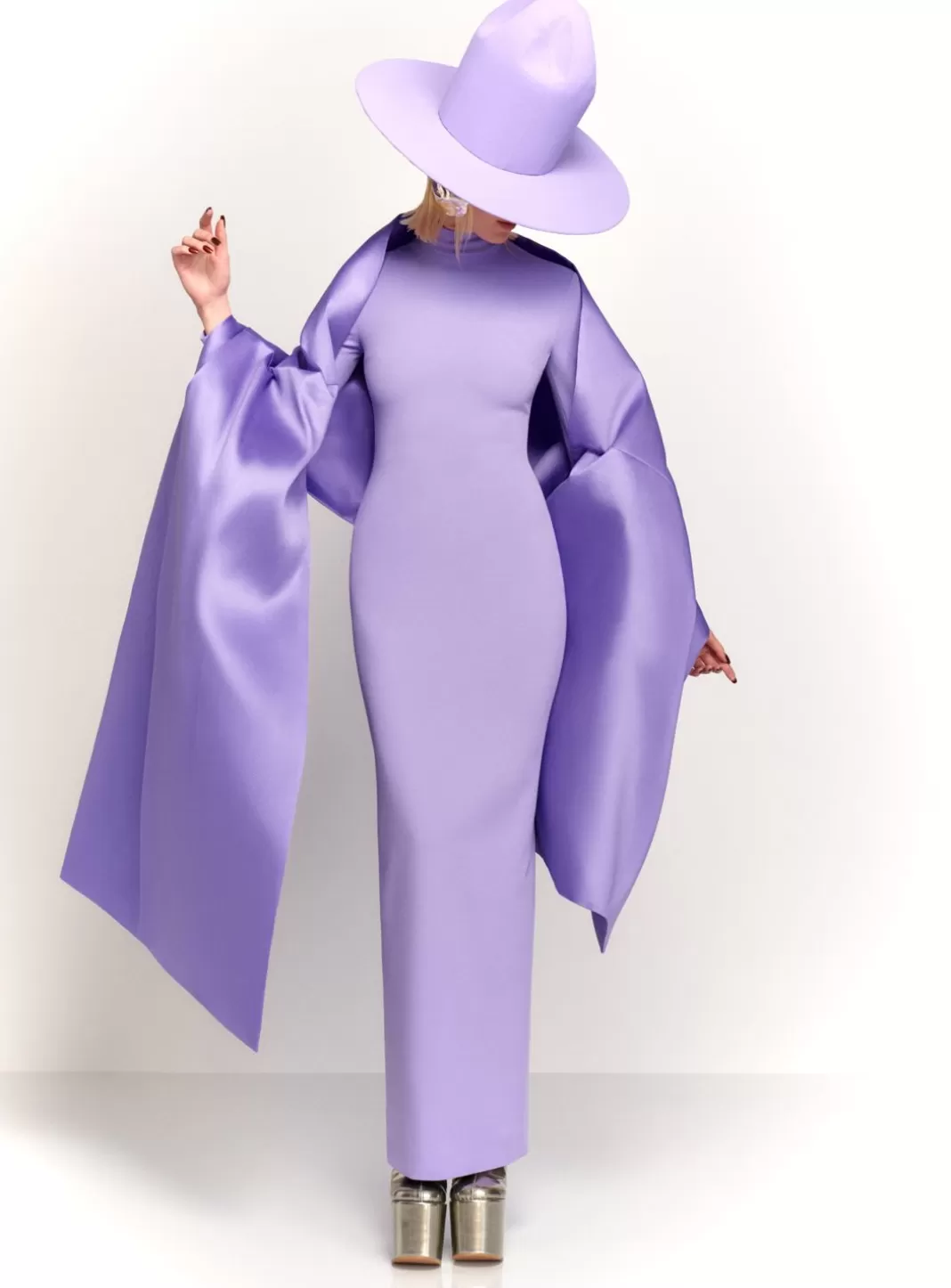 Solace London Modest^The Lyana Maxi Dress In Lilac