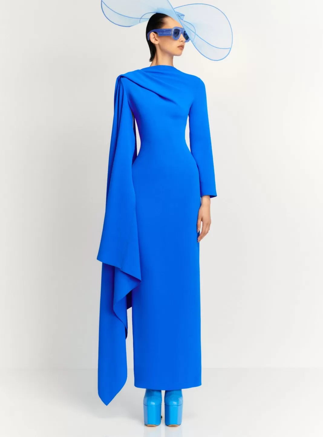 Solace London Dresses^The Lydia Maxi Dress In Blue