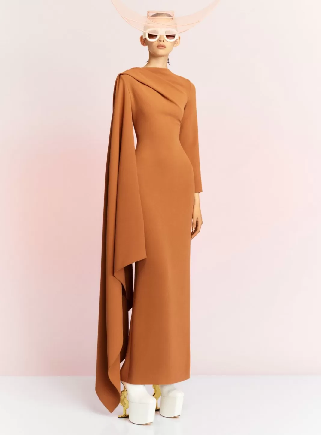 Solace London Dresses^The Lydia Maxi Dress In Caramel