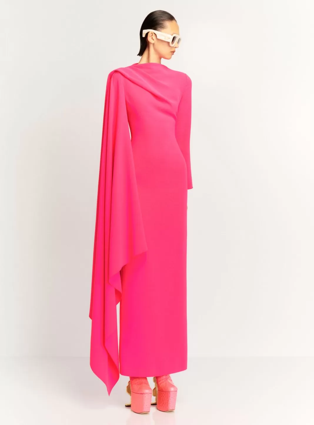 Solace London Dresses^The Lydia Maxi Dress In Ultra Pink