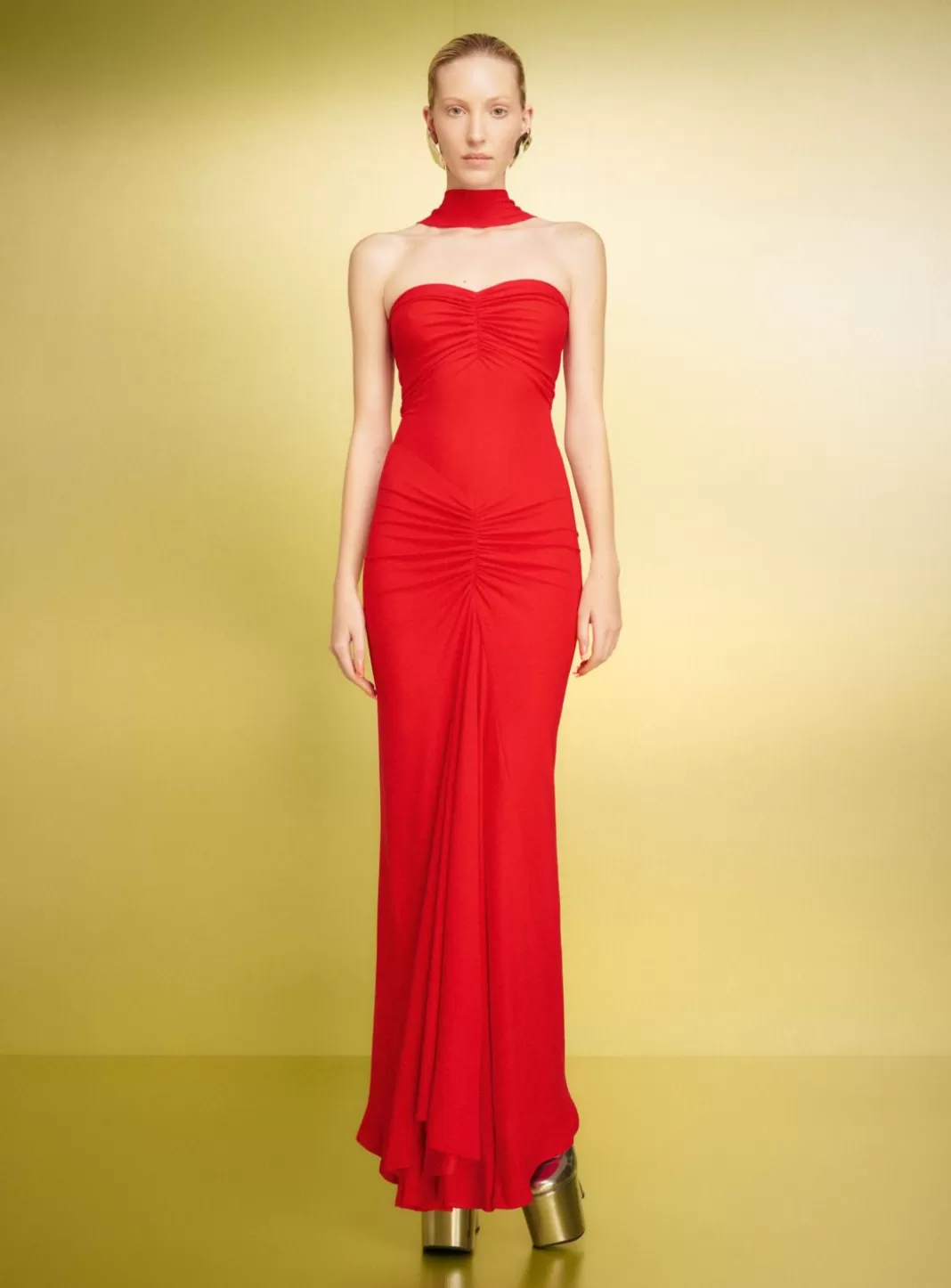 Solace London Dresses^The Maisie Maxi Dress In Red