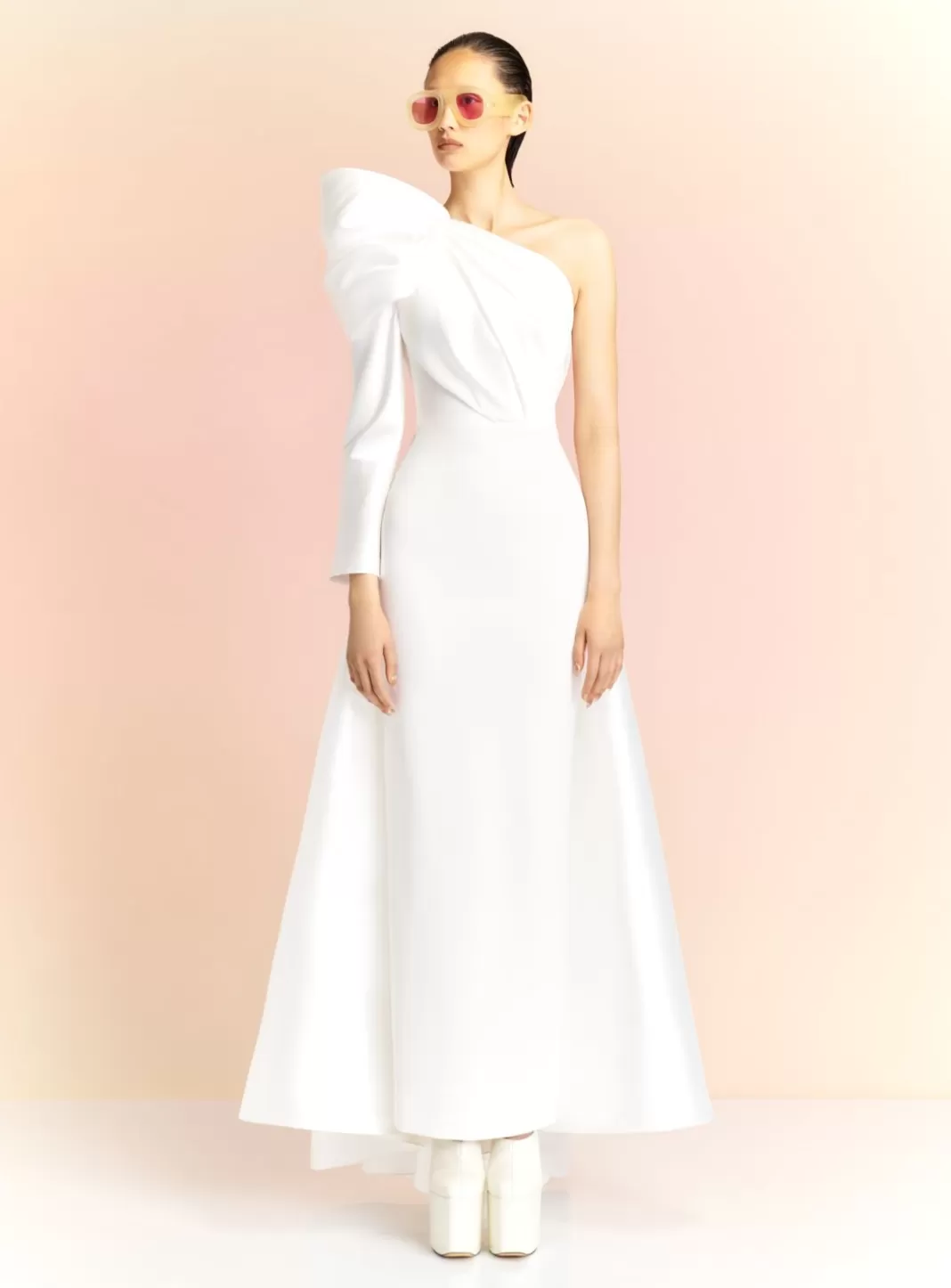 Solace London Bridal^The Malia Maxi Dress In Cream