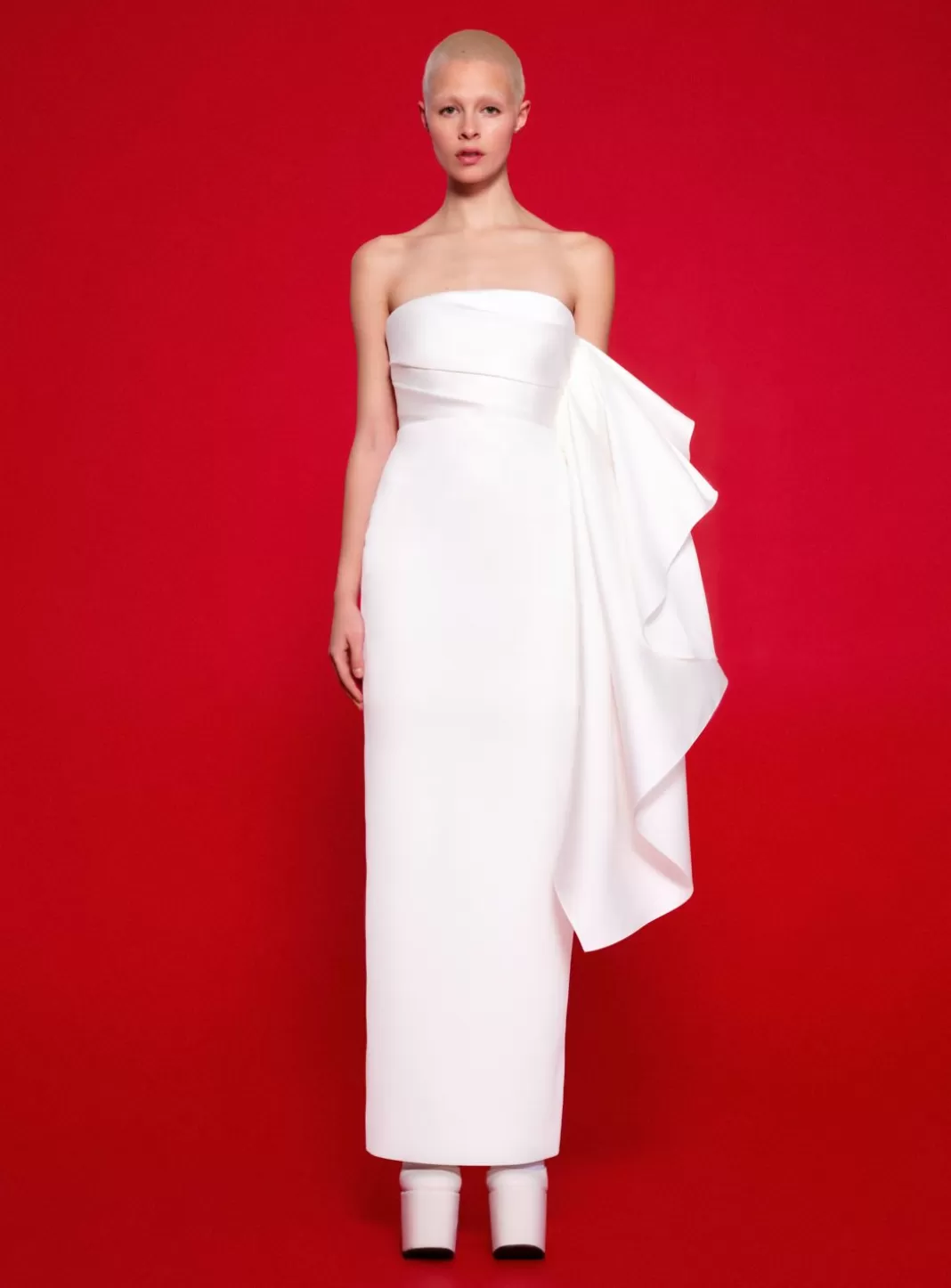 Solace London Bridal^The Milena Maxi Dress In Cream