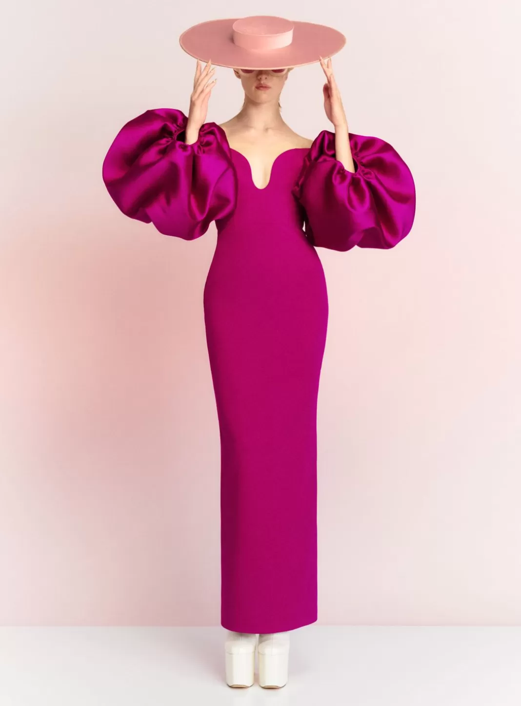 Solace London Dresses^The Mora Maxi Dress In Fuchsia