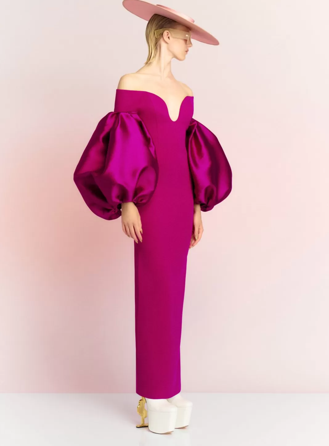 Solace London Dresses^The Mora Maxi Dress In Fuchsia