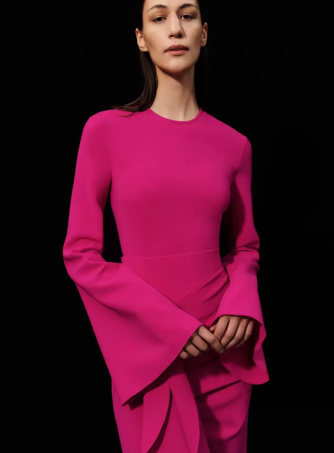 Solace London Modest^The Nahla Top In Fuchsia