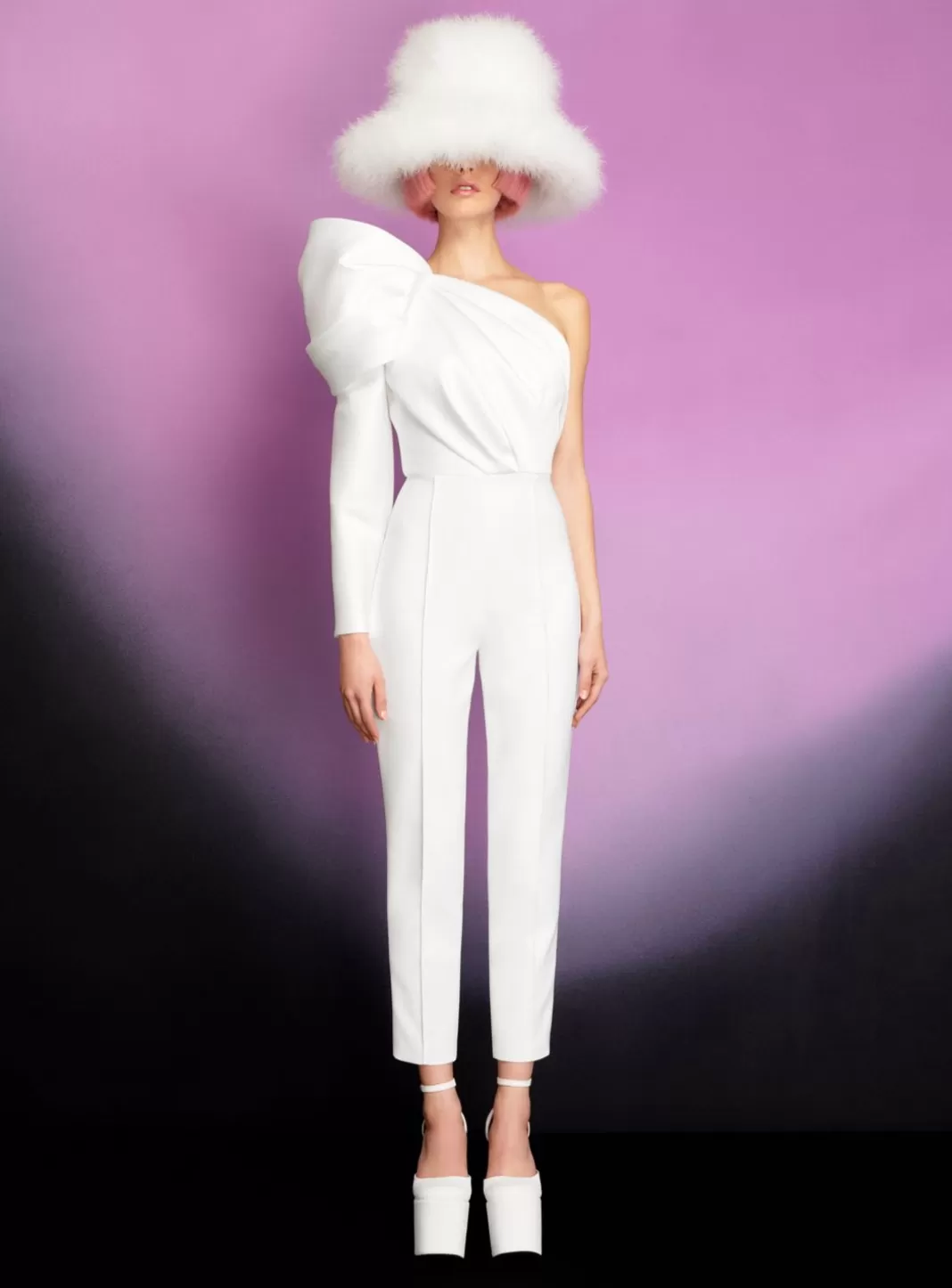 Solace London Bridal^The Nova Jumpsuit In Cream