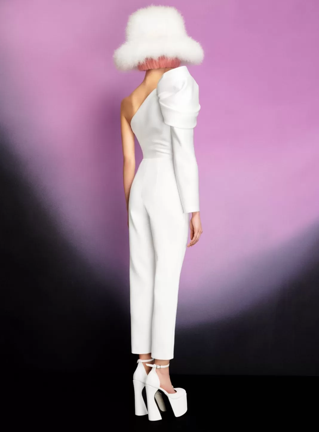 Solace London Bridal^The Nova Jumpsuit In Cream