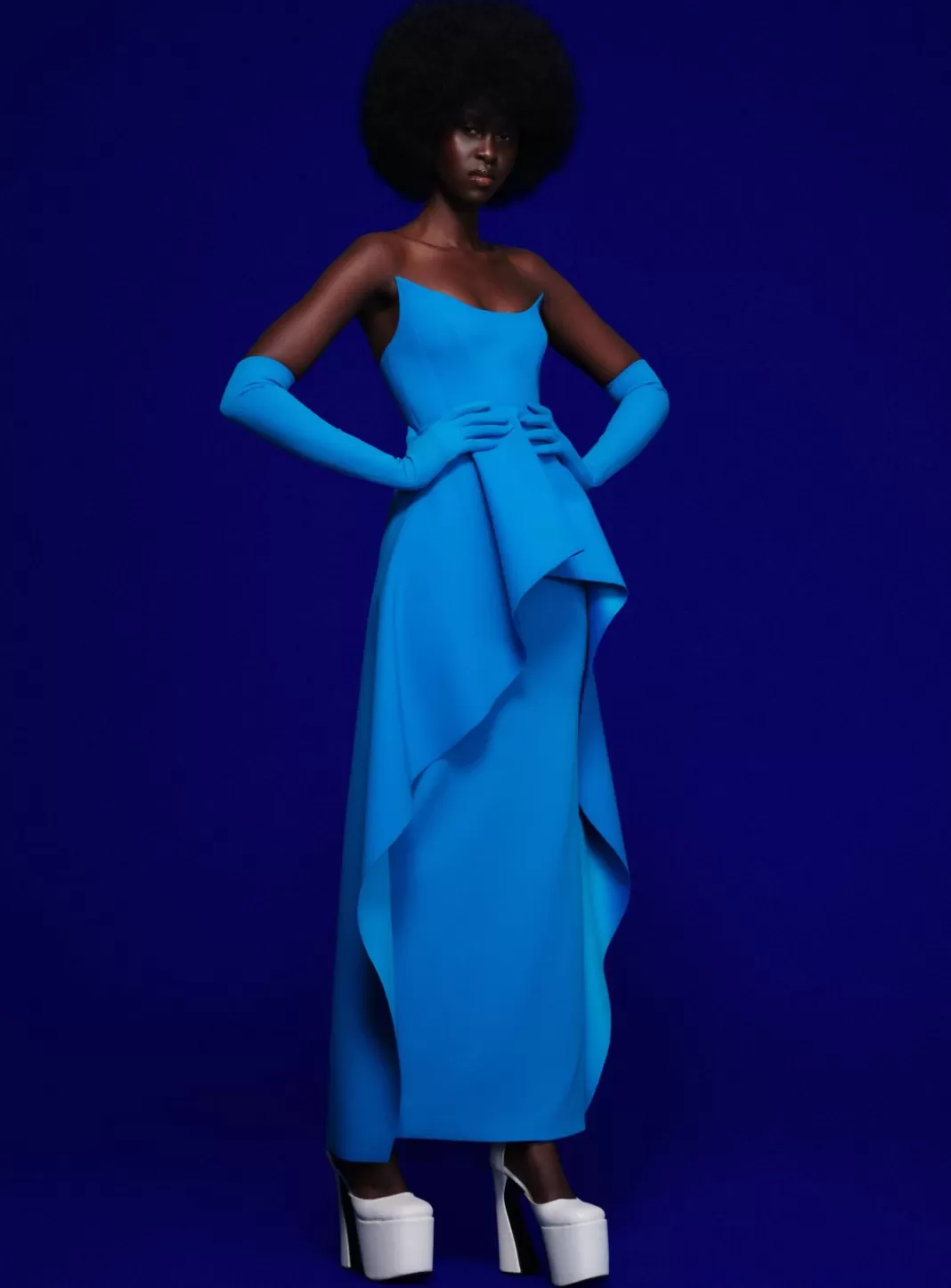 Solace London Dresses^The Omara Maxi Dress In Azure