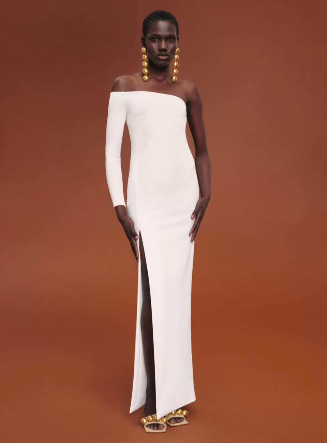 Solace London Bridal^The Palmer Dress In Cream