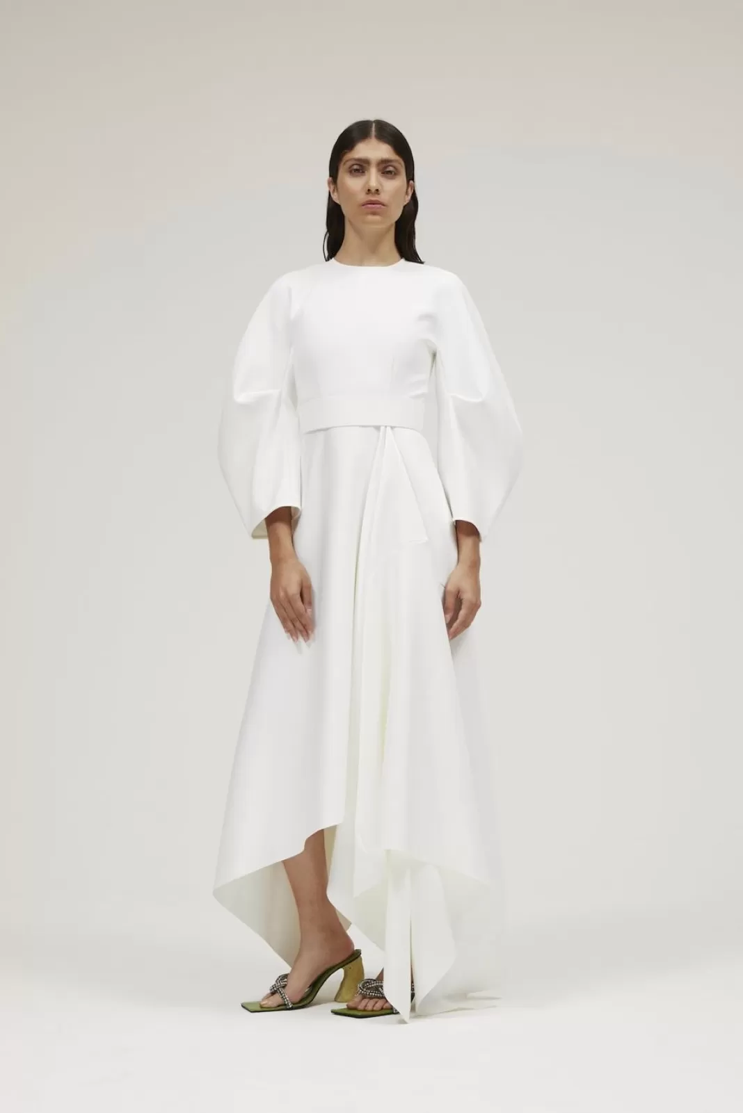 Solace London Bridal^The Quinn Dress In Cream