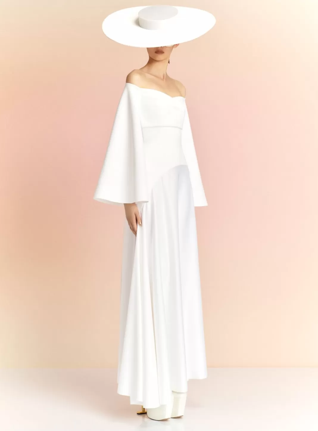 Solace London Bridal^The Rina Maxi Dress In Cream