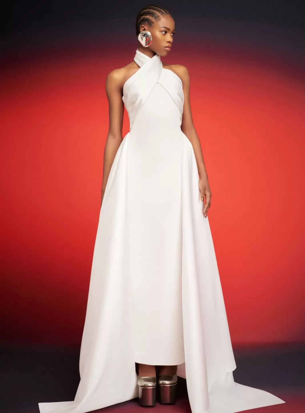 Solace London Bridal^The Rumi Maxi Dress In Cream