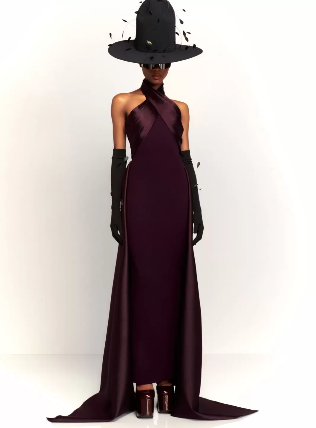 Solace London Dresses^The Rumi Maxi Dress In Plum