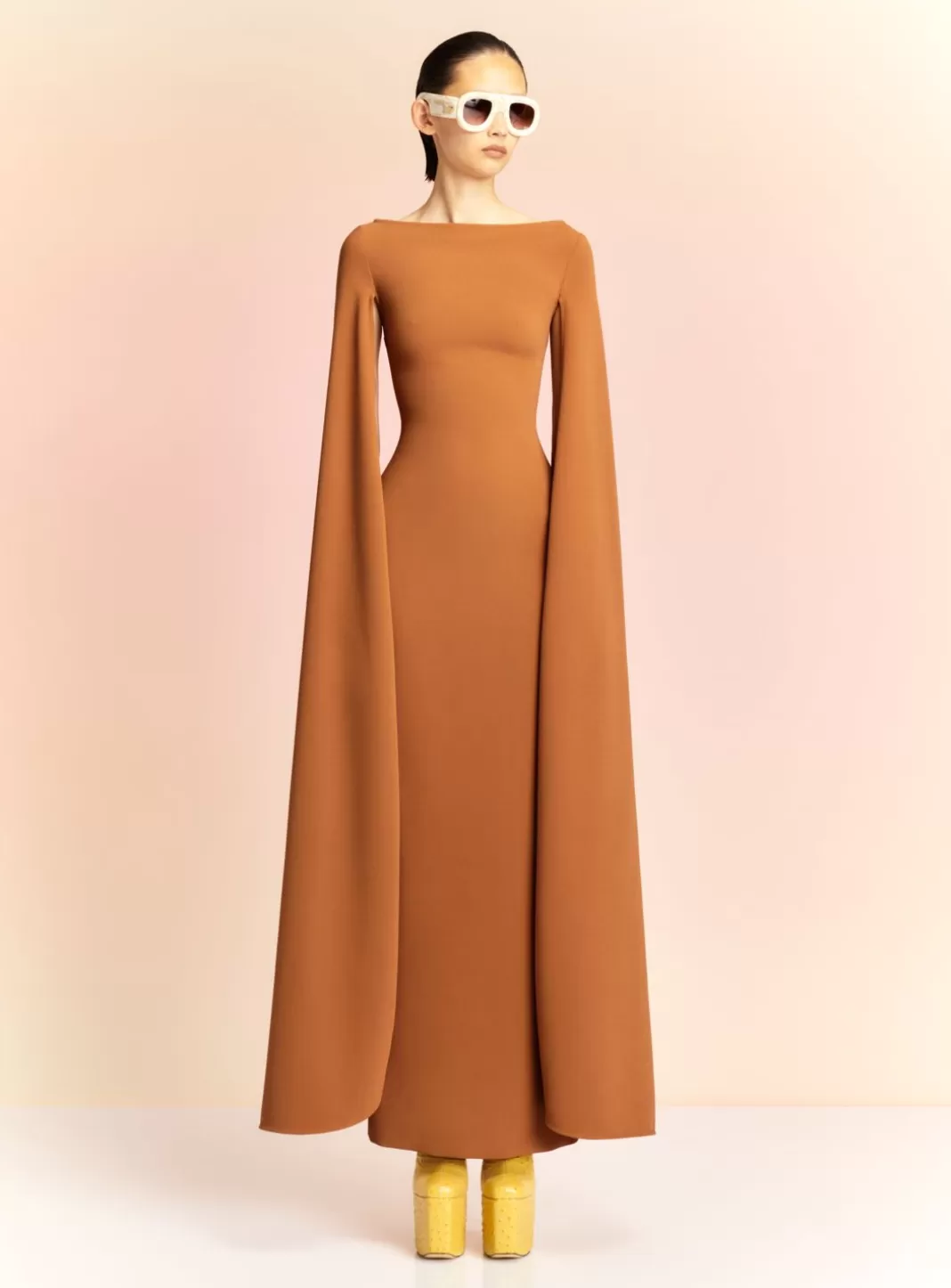 Solace London Dresses^The Sadie Maxi Dress In Caramel