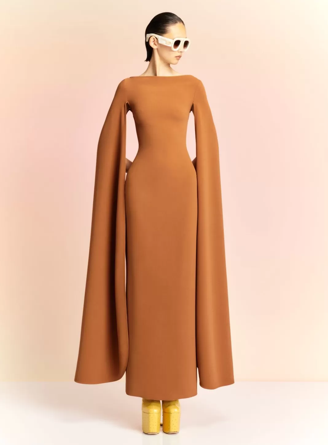 Solace London Dresses^The Sadie Maxi Dress In Caramel