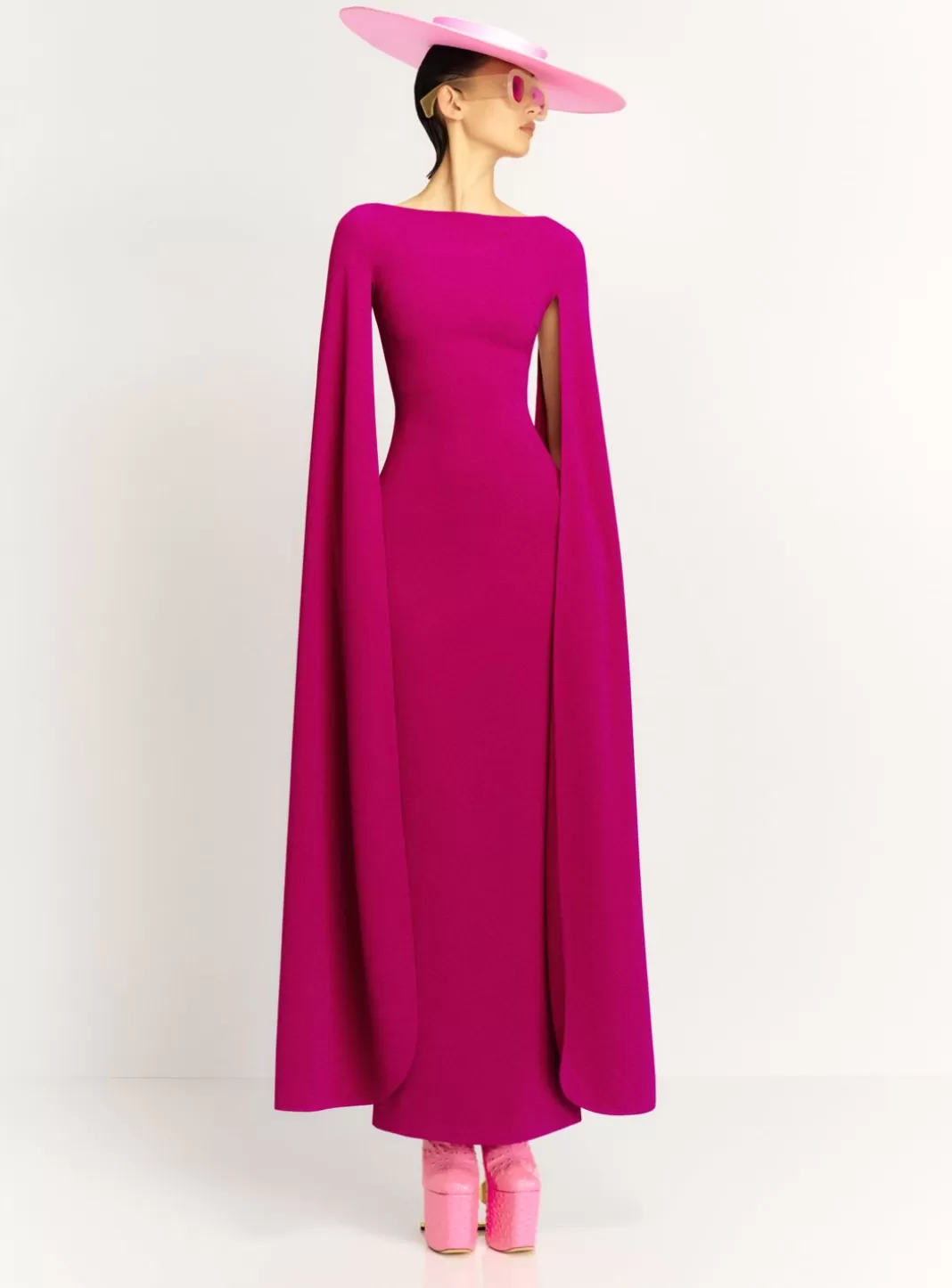 Solace London Dresses^The Sadie Maxi Dress In Fuchsia