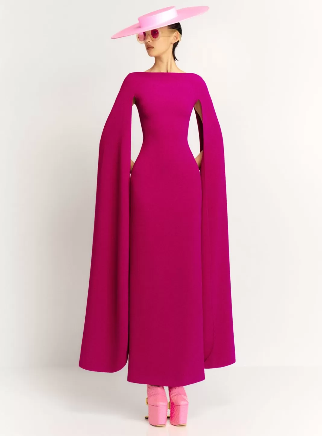 Solace London Dresses^The Sadie Maxi Dress In Fuchsia