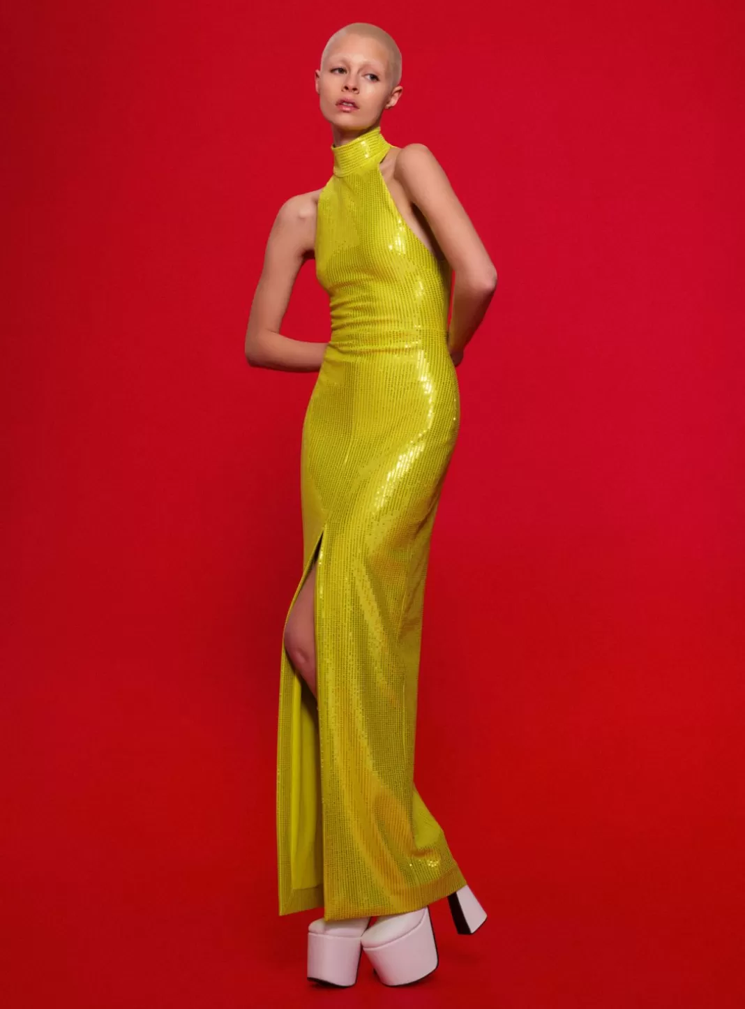 Solace London Dresses^The Santina Maxi Dress In Citrus