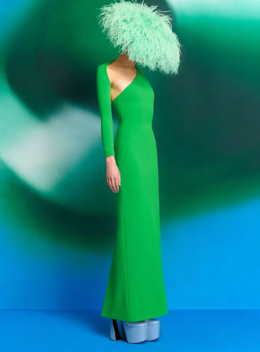 Solace London Dresses^The Saren Maxi Dress In Bright Green