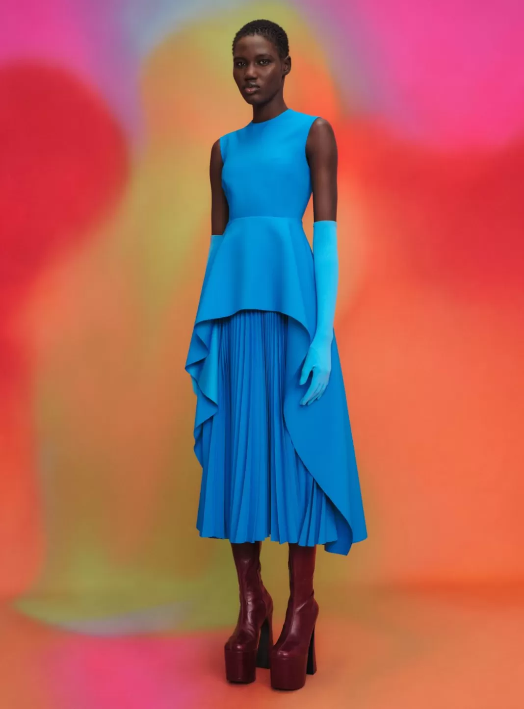 Solace London Dresses^The Severny Midi Dress In Azure