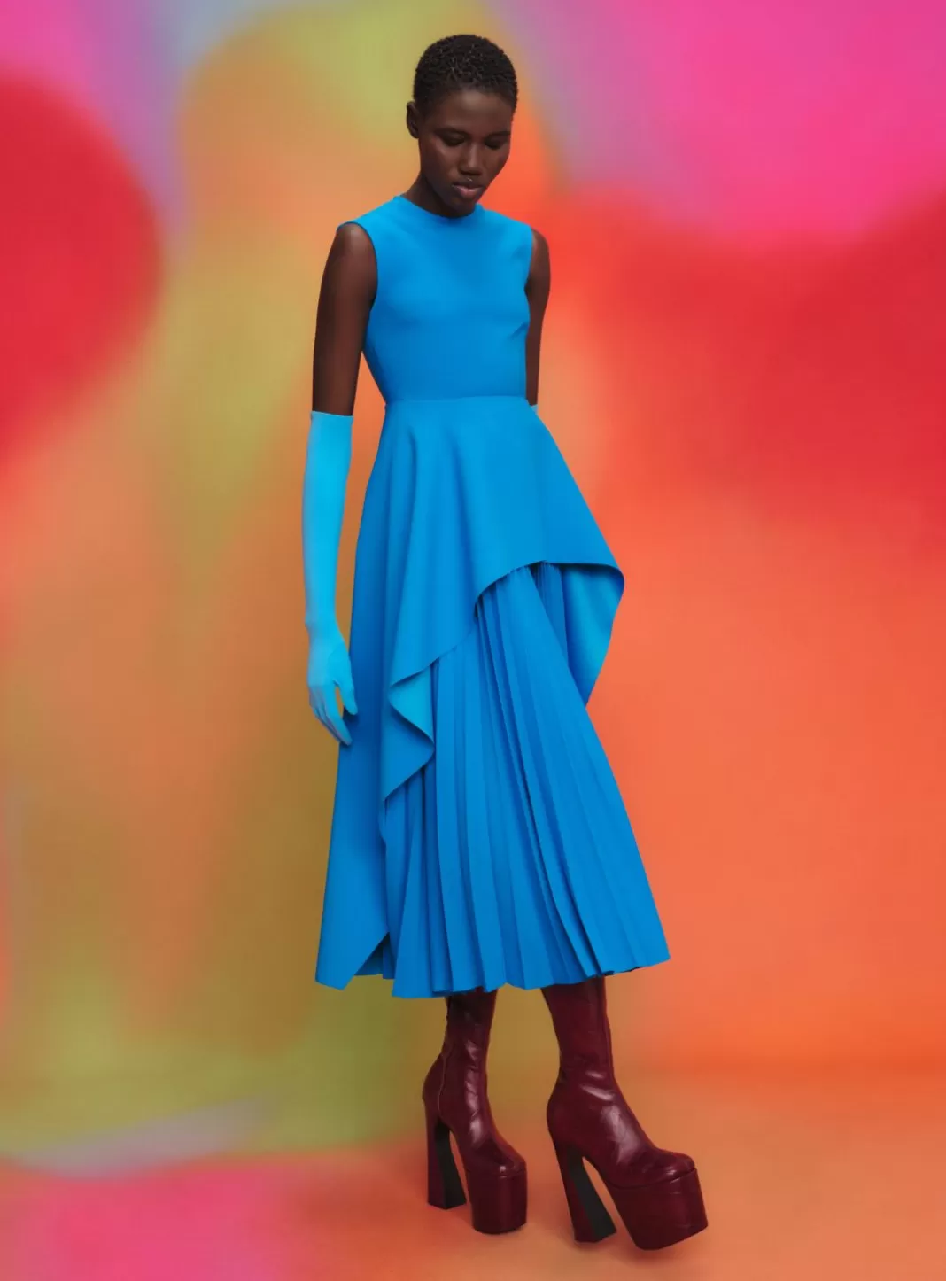 Solace London Dresses^The Severny Midi Dress In Azure