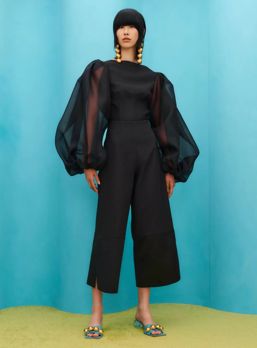 Solace London Modest^The Sienna Top In Black