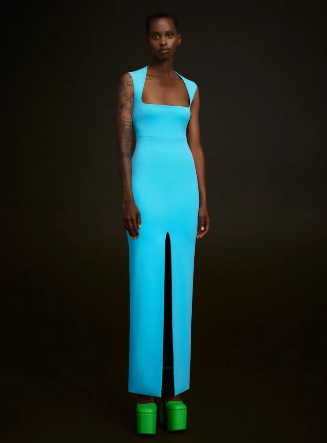 Solace London Dresses^The Sofia Maxi Dress In Blue