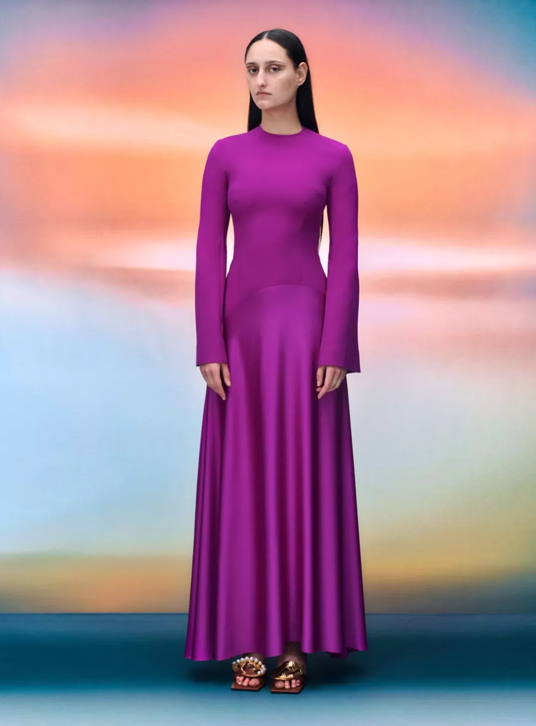 Solace London Dresses^The Storm Maxi Dress In Purple