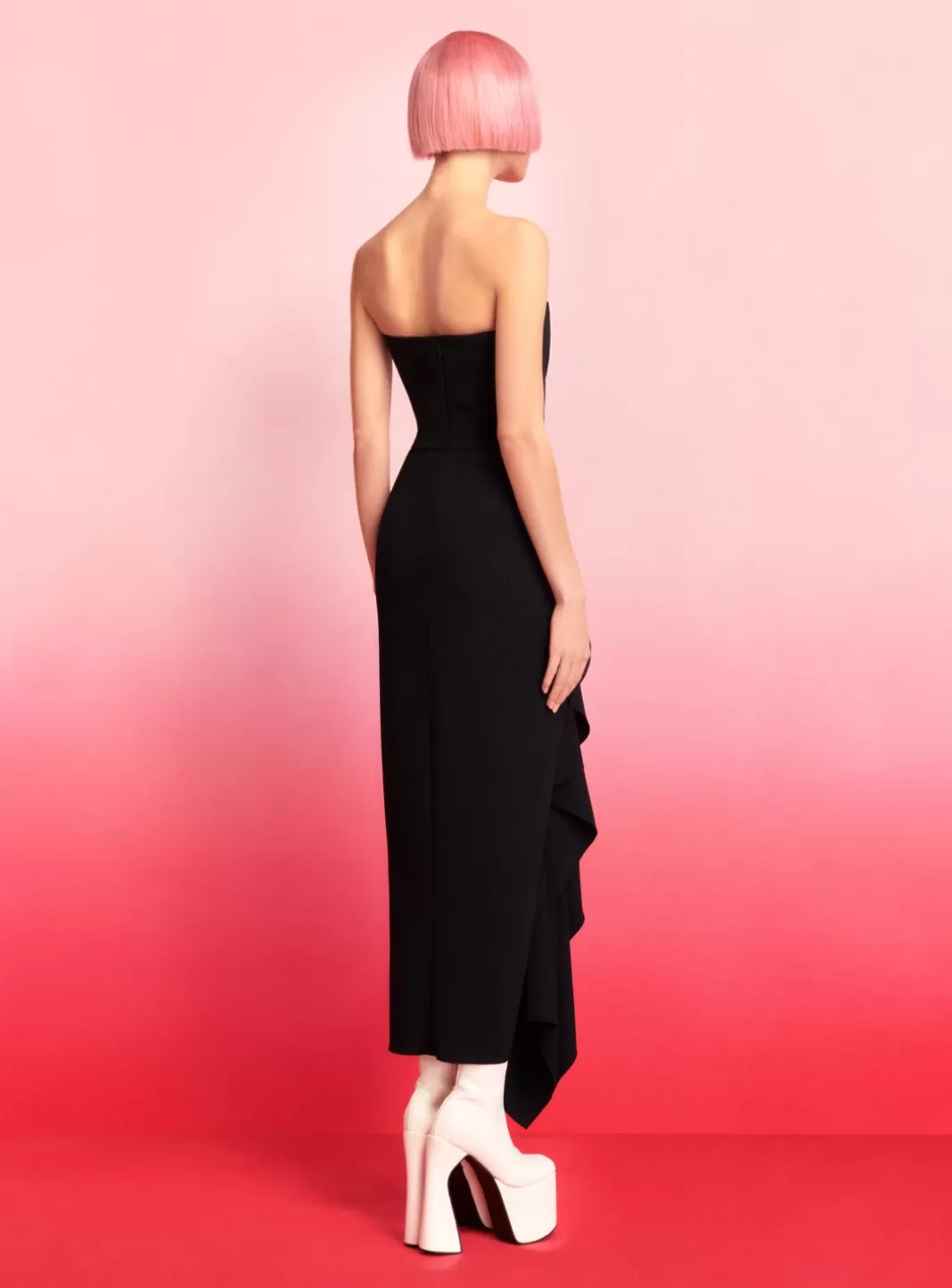 Solace London Dresses^The Thalia Midi Dress In Black