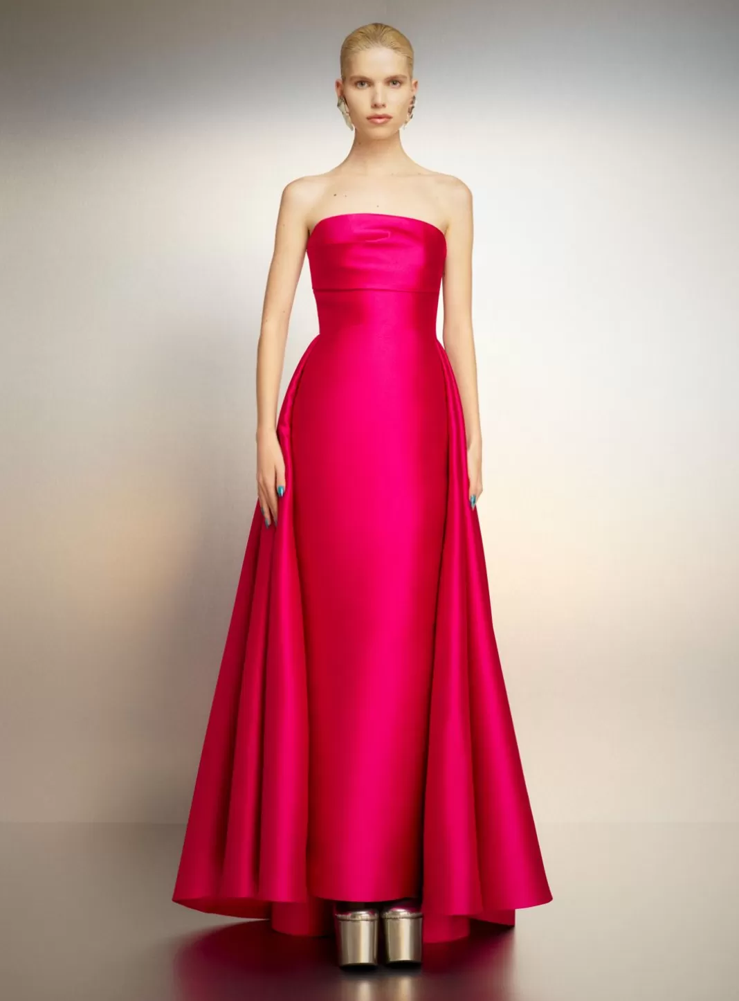 Solace London Dresses^The Tiffany Maxi Dress In Cerise