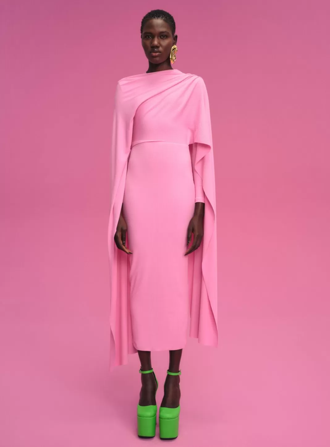 Solace London Dresses^The Tilda Midi Dress In Bubblegum