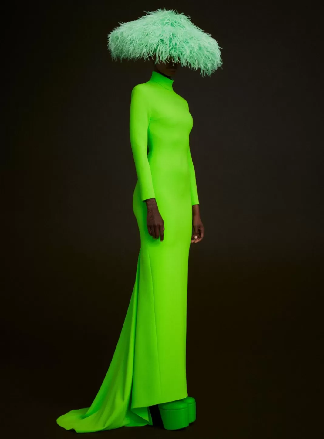 Solace London Dresses^The Vivienne Maxi Dress In Lime