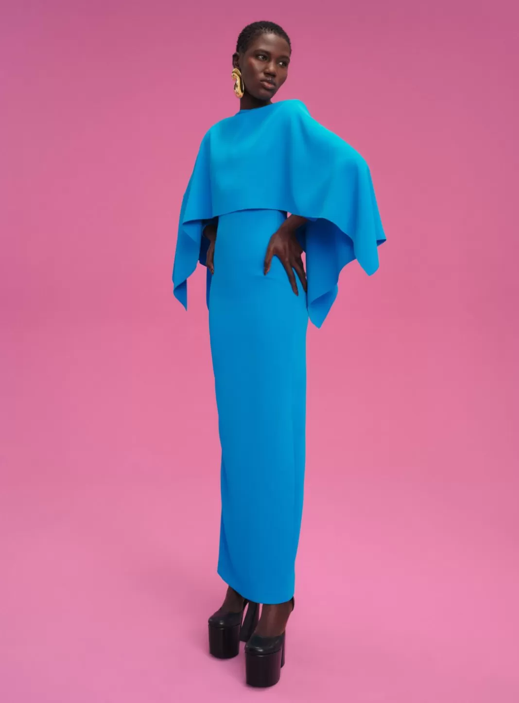 Solace London Modest^The Yael Maxi Dress In Azure