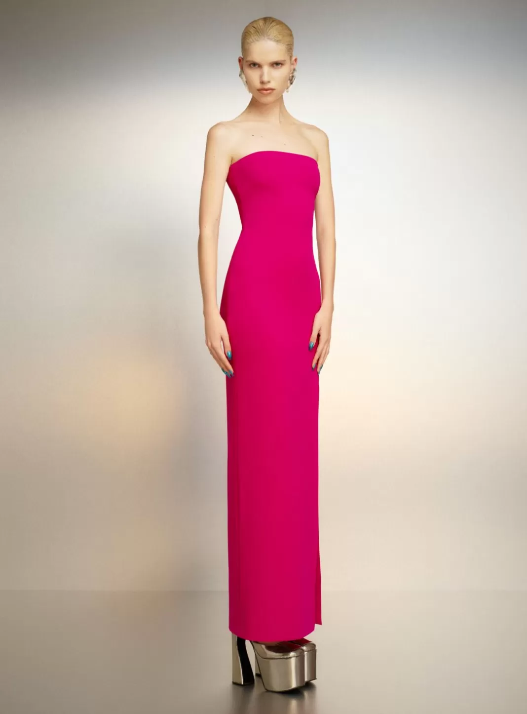 Solace London Dresses^The Zora Maxi Dress In Fuchsia